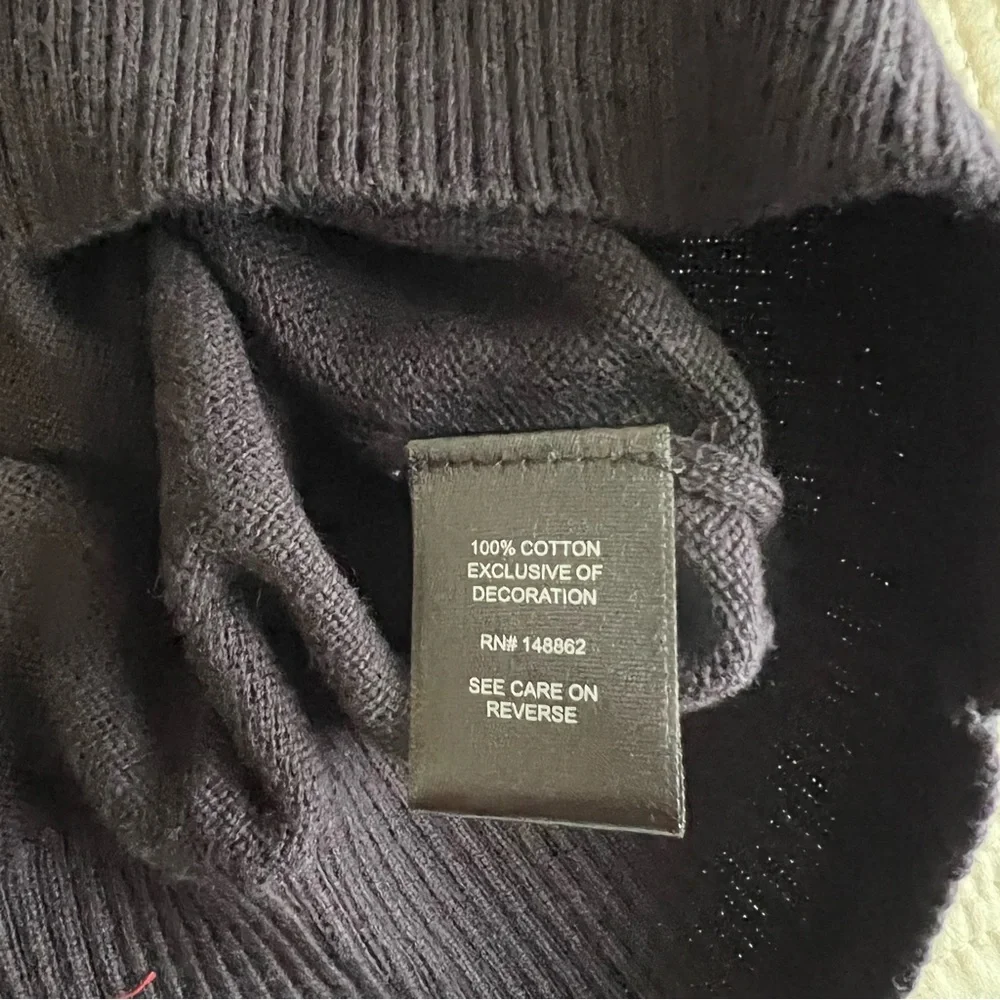 Torrid Black Crew Neck Sweater with Colorful Patches - Picture 5 of 7